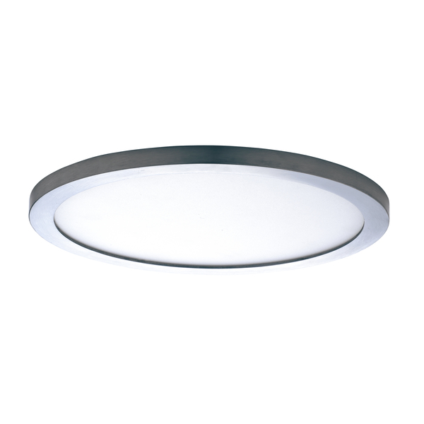 Maxim Chip 1-Light 7" Wide Satin Nickel Flush Mount Light 57692WTSN